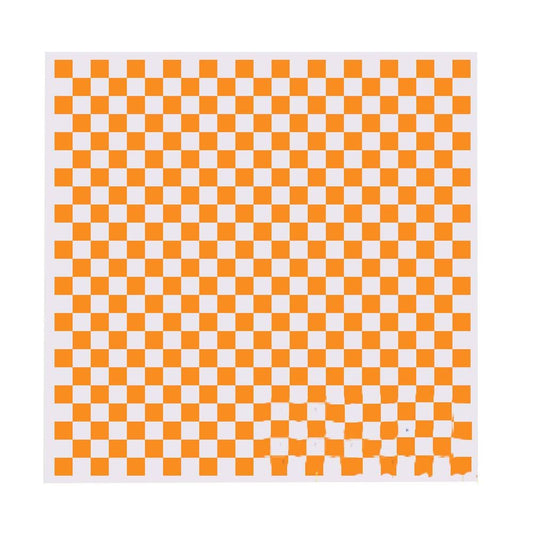 200 Pcs Baking Papers Grease-Proof Wax Papers Hamburger Papers [Orange Lattice]