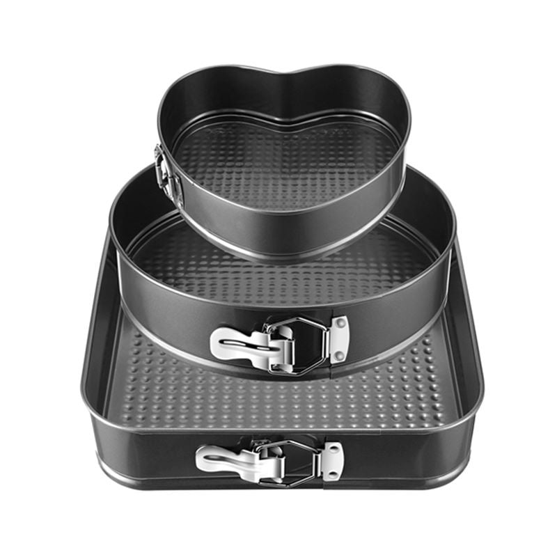 Removable Bottom 3Pcs/Set Non-stick Springform Cake Pan